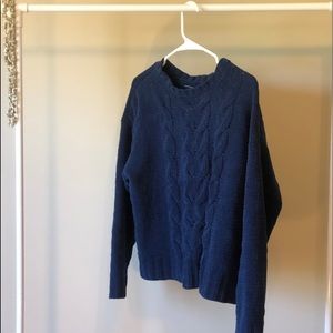 Soft Navy Blue Knit AE Sweater